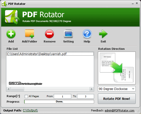 PDF creator upside down